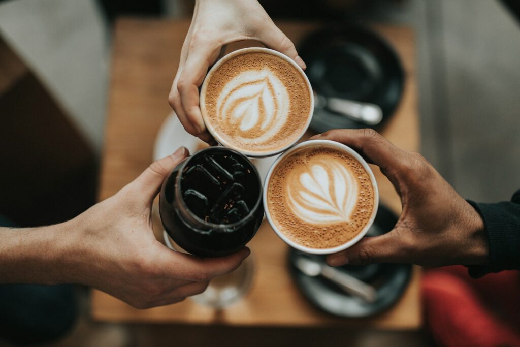 A freshly brewed cup of coffee